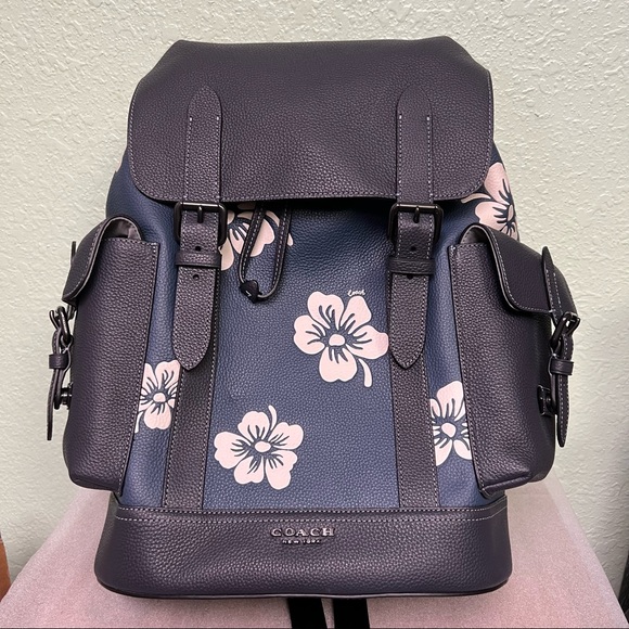 NWT Coach C9967 MEN'S Hudson Backpack With Aloha Floral Print - Picture 1 of 9